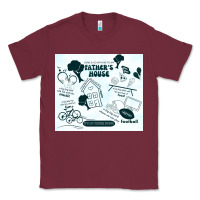Burgundy father's house Classic Tee - TumblerDesignByShophia