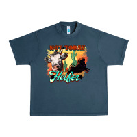 Midnight Navy Not today Heifer Urban Heavy Tee - HowdyJamesFarm