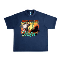 Navy Not today Heifer Urban Heavy Tee - HowdyJamesFarm