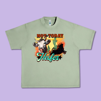 Not Today Heifer Urban Heavy Tee Designed By Howdyjamesfarm