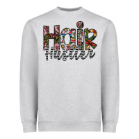 Heather Grey hair hustler Heavyweight Sweatshirt - SublimationCraftShop