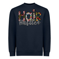 Navy hair hustler Heavyweight Sweatshirt - SublimationCraftShop