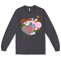 Smoke Easter Day Western Easter hearts Long Sleeve Tee - OliviaCreatesArt