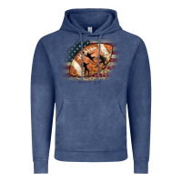 Vintage Denim American Football Flag Players Vintage Hoodie - CowCowDesign