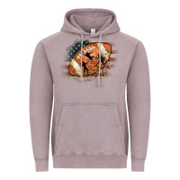 Vintage Zinc American Football Flag Players Vintage Hoodie - CowCowDesign