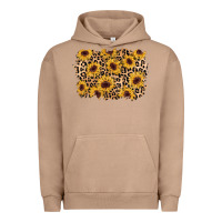 Pigment Burro sunflower leopard background Urban Hoodie - AdoDesignShop