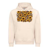 Sandshell sunflower leopard background Urban Hoodie - AdoDesignShop