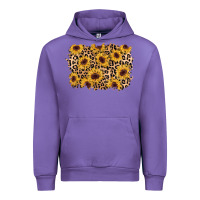 Tulip sunflower leopard background Urban Hoodie - AdoDesignShop