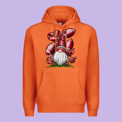 American Football Gnome Premium Hoodie Designed By Cowhidedigitalart