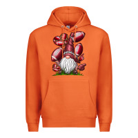 Carrot American Football Gnome Premium Hoodie - CowhideDigitalArt