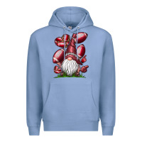 Colony Blue American Football Gnome Premium Hoodie - CowhideDigitalArt