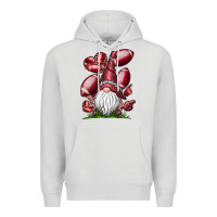 Dove Grey American Football Gnome Premium Hoodie - CowhideDigitalArt