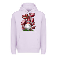 Lilac American Football Gnome Premium Hoodie - CowhideDigitalArt