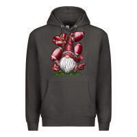 Smoke American Football Gnome Premium Hoodie - CowhideDigitalArt