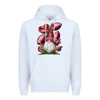 White American Football Gnome Premium Hoodie - CowhideDigitalArt