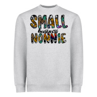 Heather Grey small business nannie Heavyweight Sweatshirt - CowhideDigitalArt