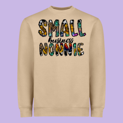 Small Business Nannie Heavyweight Sweatshirt Designed By Cowhidedigitalart