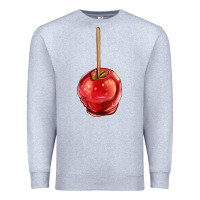 Heather Grey apple candy Premium Sweatshirt - AdoDesignShop