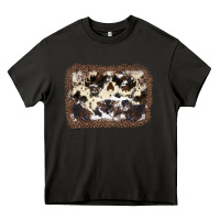 Asphalt Cowhide Leopard Background Heavy Core Tee - JahusDesignShop
