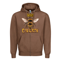 Chestnut queen bee Zipper Hoodie - Artiststas