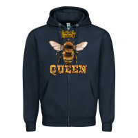 Navy queen bee Zipper Hoodie - Artiststas