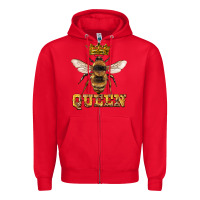 Red queen bee Zipper Hoodie - Artiststas