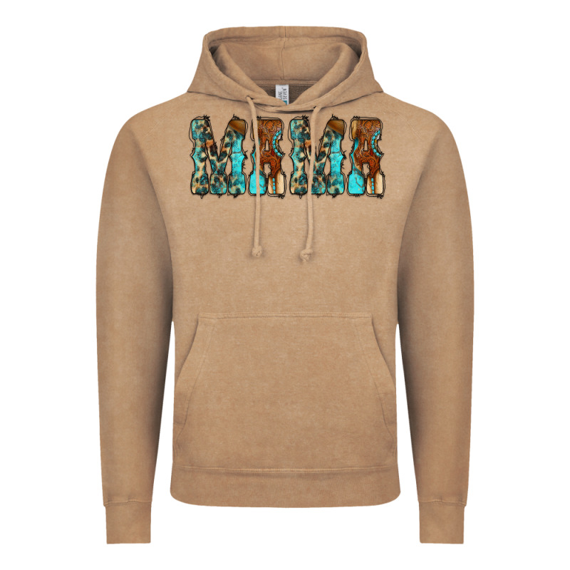 Mama Turquoise Tooled Vintage Hoodie by CowCowDesign | Teevron