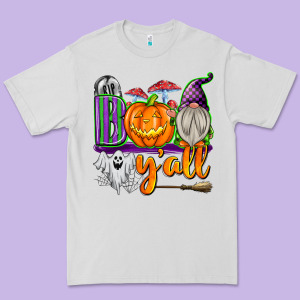 Boo Y'all Premium Tee Designed By Texasbilliewilder