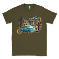 Army Green Small town USA truck 4th of july Classic Tee - HowdyJamesFarm