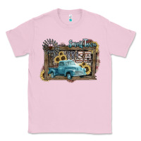 Bubblegum Pink Small town USA truck 4th of july Classic Tee - HowdyJamesFarm