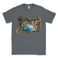 Charcoal Heather Small town USA truck 4th of july Classic Tee - HowdyJamesFarm