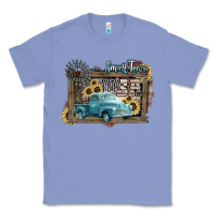 Colony Blue Small town USA truck 4th of july Classic Tee - HowdyJamesFarm