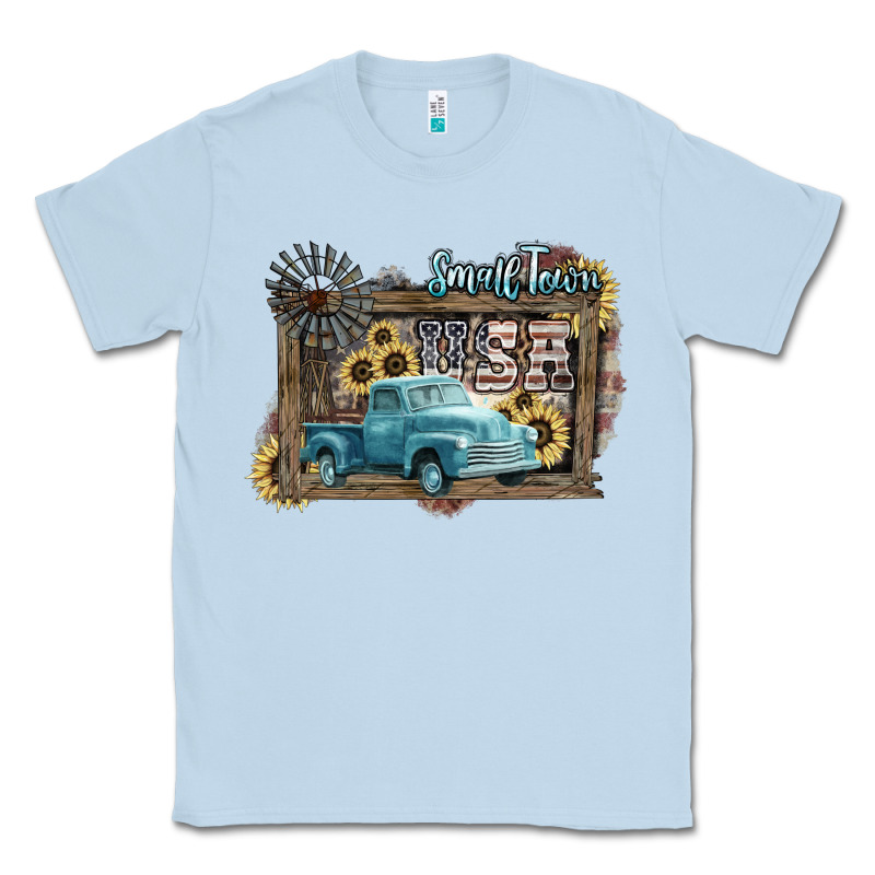 Small Town Usa Truck 4th Of July Classic Tee by HowdyJamesFarm | Teevron