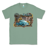 Sage Small town USA truck 4th of july Classic Tee - HowdyJamesFarm