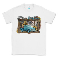 White Small town USA truck 4th of july Classic Tee - HowdyJamesFarm