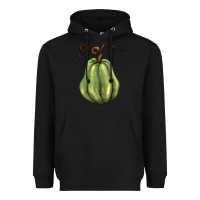 Black gourd green pumpkin Heavyweight Hoodie - BarkalooDesign