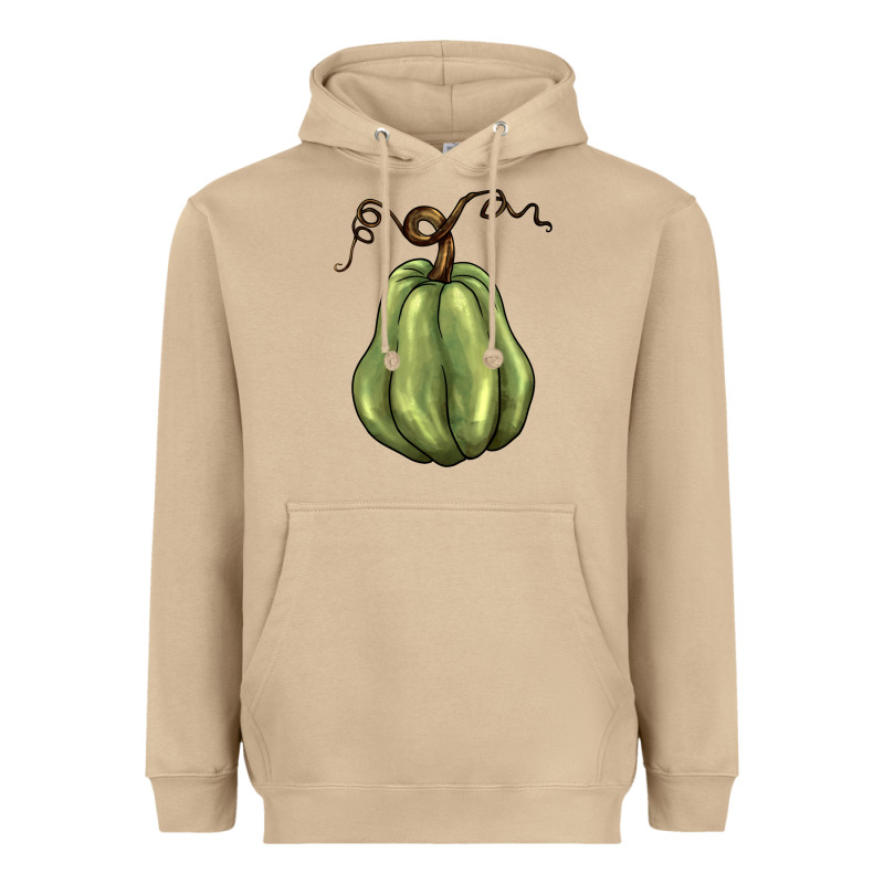 Gourd Green Pumpkin Heavyweight Hoodie by BarkalooDesign | Teevron
