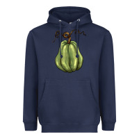 Navy gourd green pumpkin Heavyweight Hoodie - BarkalooDesign