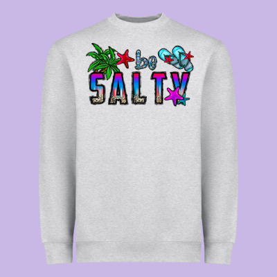 Be Salty Heavyweight Sweatshirt Designed By Cowhidedigitalart