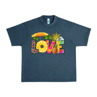Midnight Navy love pineapple Urban Heavy Tee - RanaPortraitStore