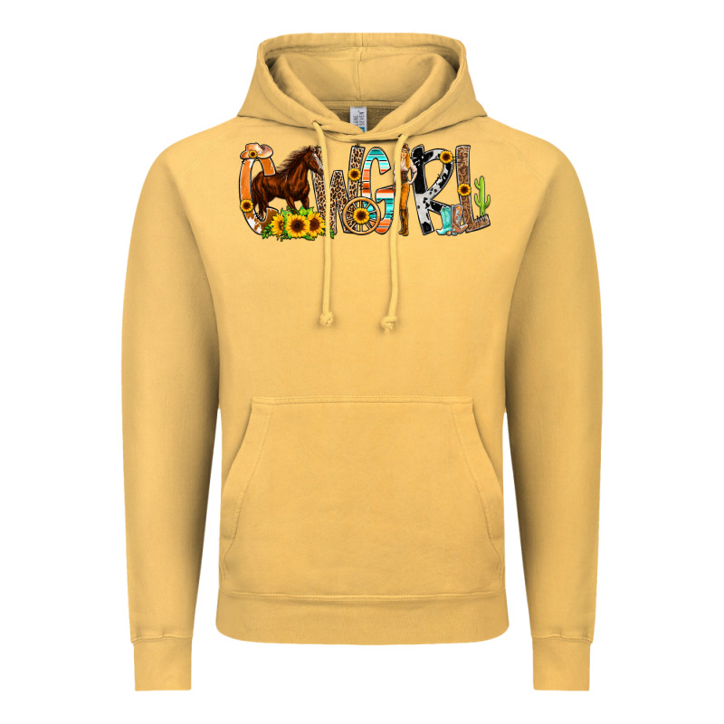 Cowgirl Horse Min Vintage Hoodie by CowCowDesign | Teevron
