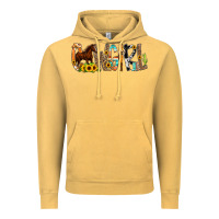 Vintage Mustard Cowgirl Horse Min Vintage Hoodie - CowCowDesign