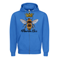 True Royal mama bee with crown Zipper Hoodie - Artiststas