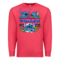 Cardinal preview flower stitch blue preschool Premium Sweatshirt - AdoDesignShop