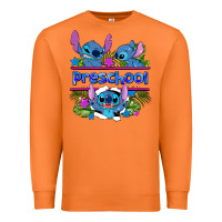 Carrot preview flower stitch blue preschool Premium Sweatshirt - AdoDesignShop