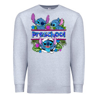 Heather Grey preview flower stitch blue preschool Premium Sweatshirt - AdoDesignShop