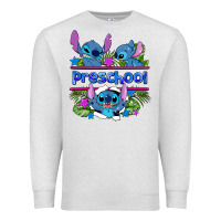 Oatmeal Heather preview flower stitch blue preschool Premium Sweatshirt - AdoDesignShop