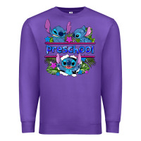 Purple preview flower stitch blue preschool Premium Sweatshirt - AdoDesignShop