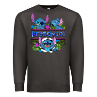 Smoke preview flower stitch blue preschool Premium Sweatshirt - AdoDesignShop