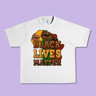 Black Lives Matter Urban Heavy Tee Designed By Howdyjamesfarm